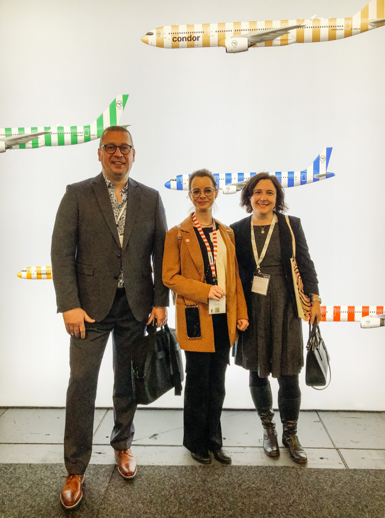 Meetings auf der ITB: Peter und Annette am Condor-Stand