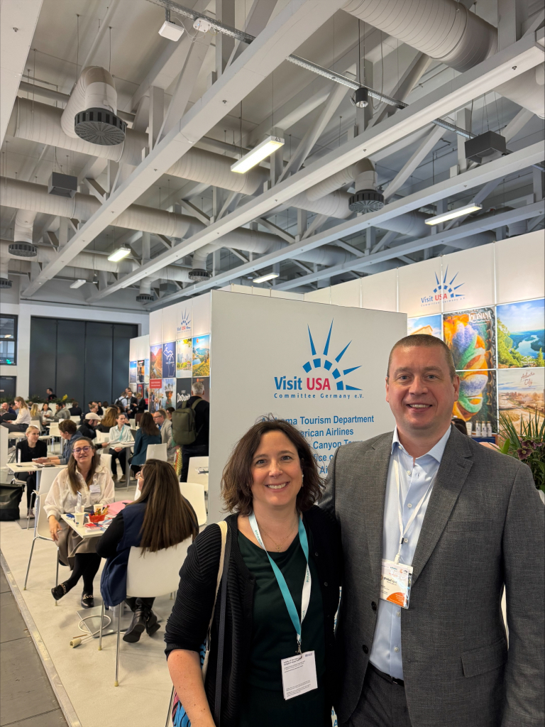 Am Visit USA-Stand auf der ITB